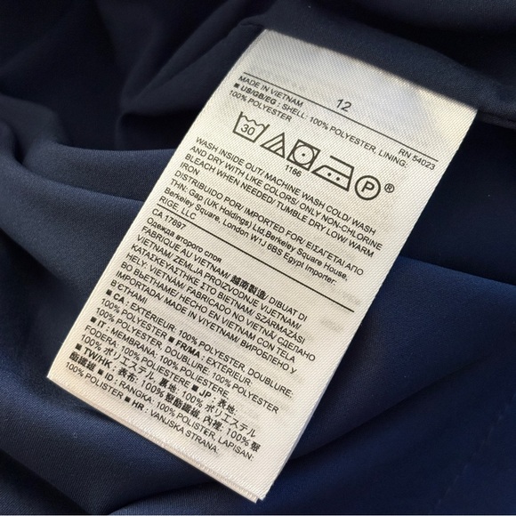 ❤️ Banana Republic Navy and White Geometric Pencil Skirt 12 - Picture 5 of 9